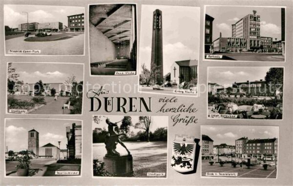 Dueren Rheinland Friedrich Ebert Platz Rathaus Stadtpark
