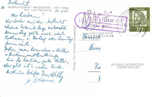 Freudenstadt Blick vom Finkenberg – Bild 2