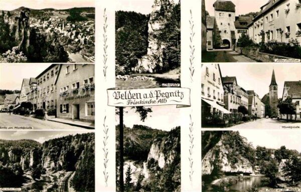 Velden Mittelfranken Pegnitz Löwenfels Stadttor Mühlenpartie