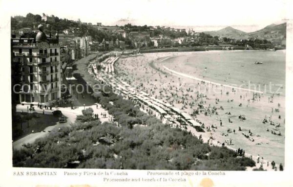 San Sebastian  Pais Vasco ES Promenade und Strand