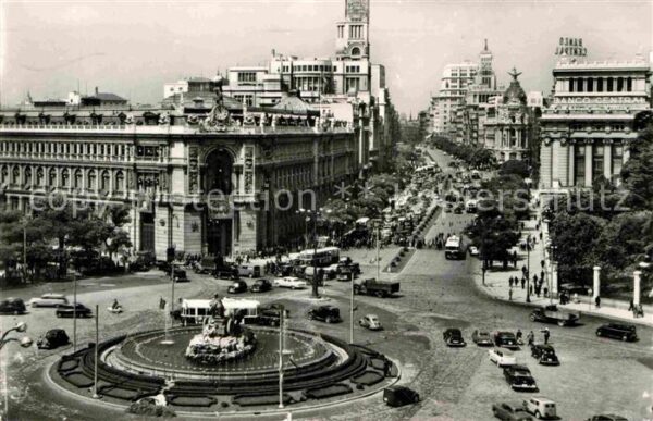Madrid Spain Cibeles y Calle Ascada