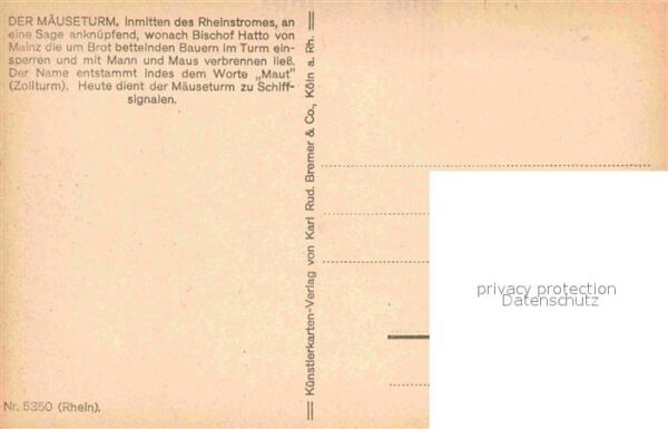 Maeuseturm Künstlerkarte Rheinpartie – Bild 2