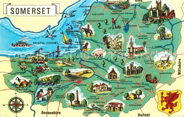 Somerset UK Lageplan