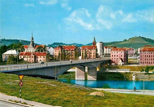 Maribor Marburg Drau Brückenpartie