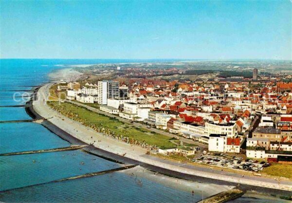 Norderney Nordseebad Fliegeraufnahme mit Strand
