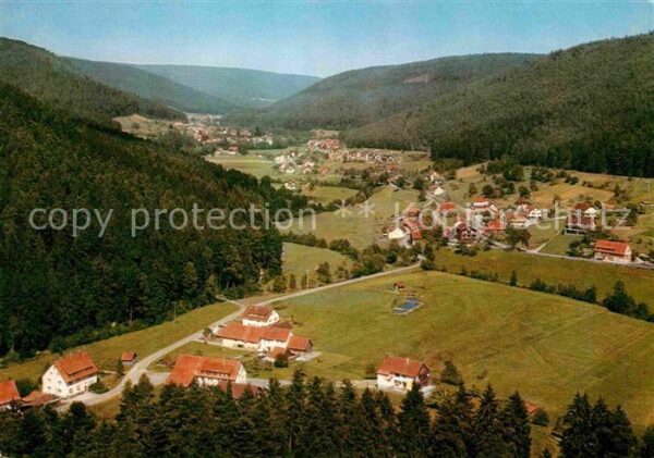 Wildbad Schwarzwald Fliegeraufnahme Enzklösterle