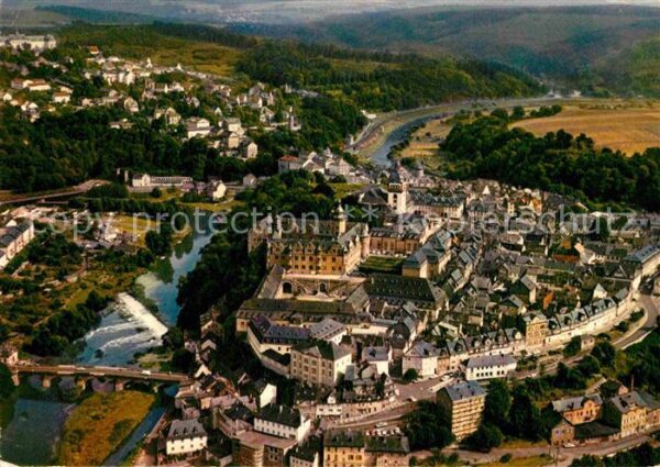Weilburg Fliegeraufnahme Schloß und Altstadt