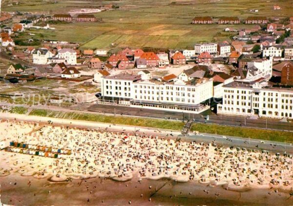 Borkum Fliegeraufnahme mit Strand