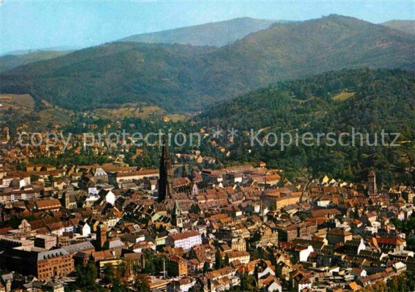 Freiburg Breisgau Fliegeraufnahme mit Münster