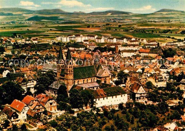 Fritzlar Fliegeraufnahme mit Kirche