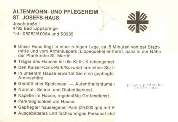 Bad Lippspringe Altenwohn- und Pflegeheim St. Josefs-Ha – Bild 2
