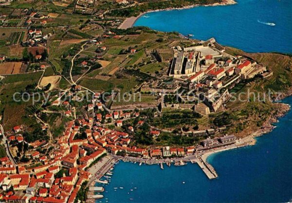 Isola d Elba Fliegeraufnahme Porto Azzuro dall Aero