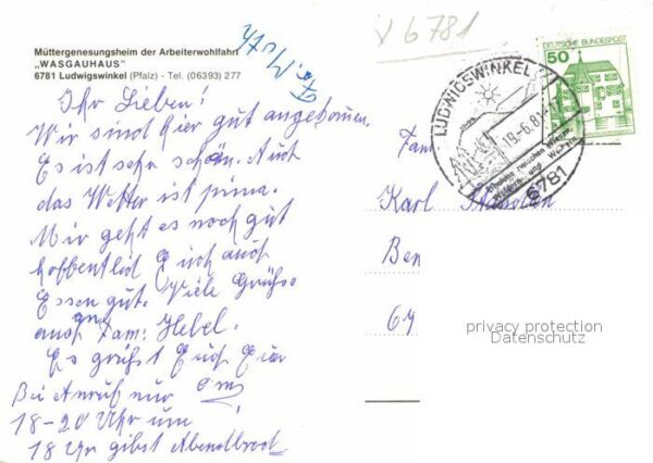 Ludwigswinkel Wasgauhaus Müttergenesungsheim der Arbe – Bild 2