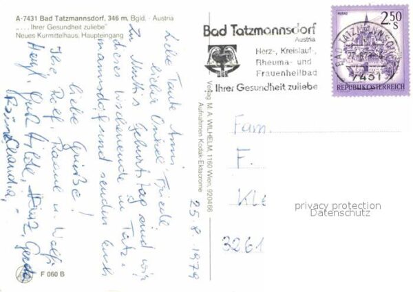 Bad Tatzmannsdorf Burgenland Kurmittelhaus Haupteingang – Bild 2