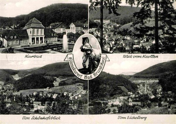 Bad Grund Kurbad Blick vom Knollen Eichelberg Sch