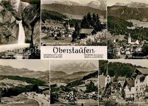 Oberstaufen Hochgrat Wasserfall im Weissachtobel Sä
