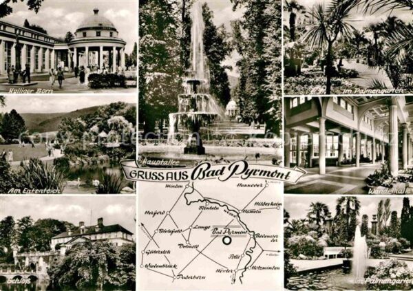 Bad Pyrmont Palmengarten Ententeich Schloß Palmenga