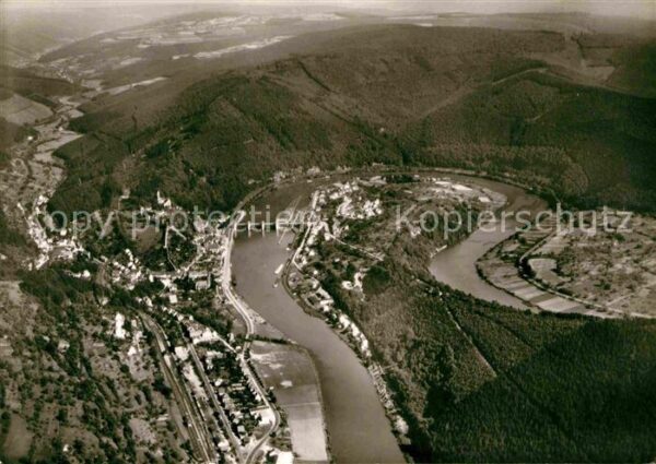Hirschhorn Neckar Fliegeraufnahme Schloß-Hotel Burg Hirsc