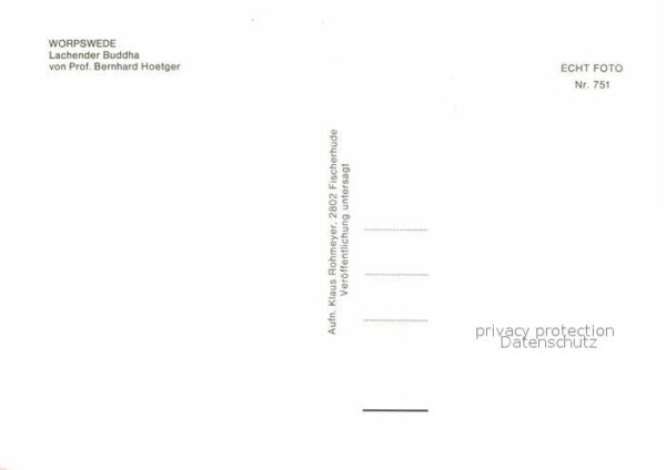 Worpswede Lachender Buddha von Prof. Bernhard Hoe – Bild 2