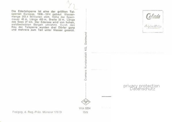Edertal Fliegeraufnahme Edertalsperre – Bild 2