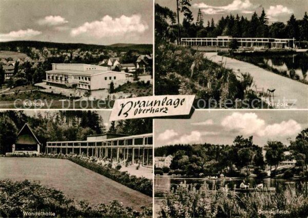 Braunlage Kurhaus Kurpark Gondelteich Wandelhalle