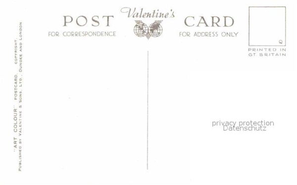 Isle of Wight UK Map Landkarte Valentines Postcard – Bild 2