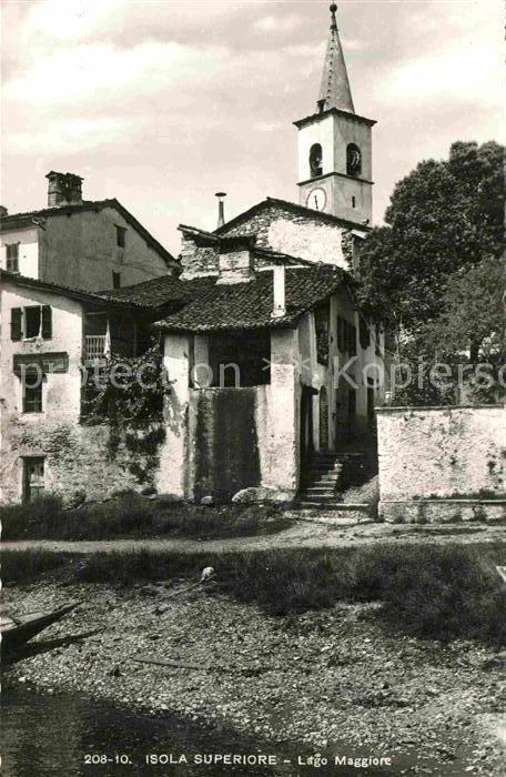 Isola Superiore Lago Maggiore Ortspartie an der Kirche