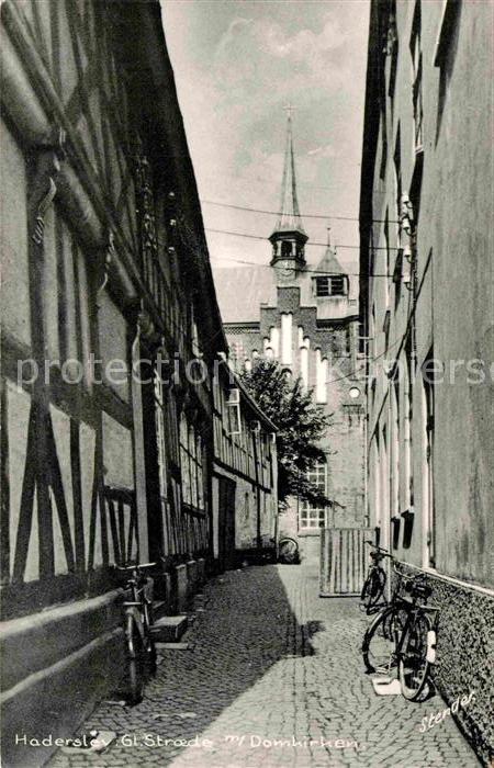 Haderslev Hadersleben Gl Stroede met Domkirken Gasse Kirche