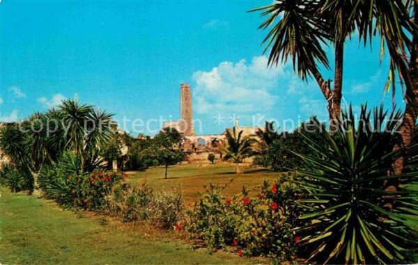 Saint Croix Virgin Islands Ruins of Old Sugar Factory at Estate Ju