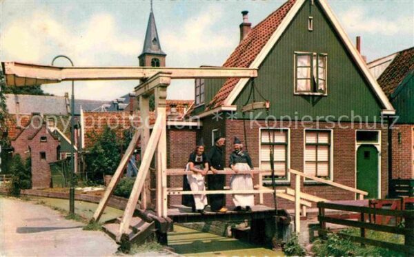 Volendam Dorfpartie Brücke
