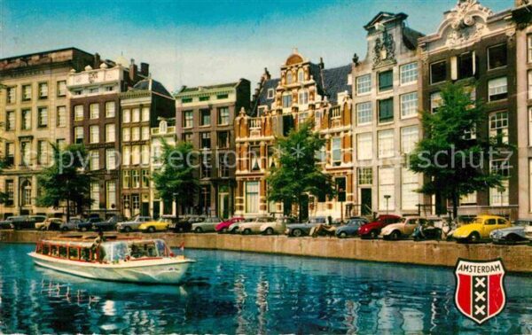 Amsterdam Niederlande Herengracht Ausflugsboot