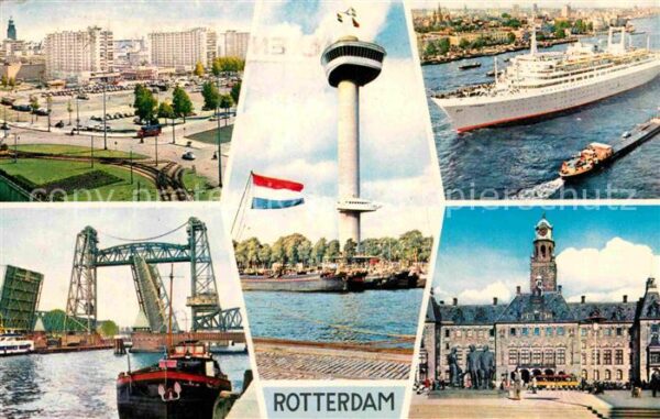 Rotterdam Platz Hochhäuser Koenigshaven Brücke Eu