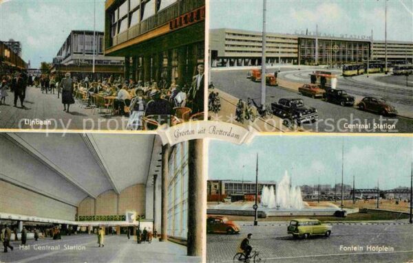Rotterdam Lijnbaan Hal Centraal Station Fontein H