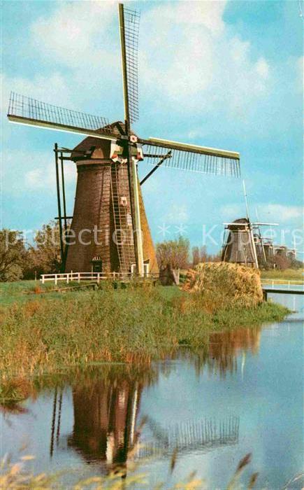 Kinderdijk Hollandse Molen Ronde stenen watermolen