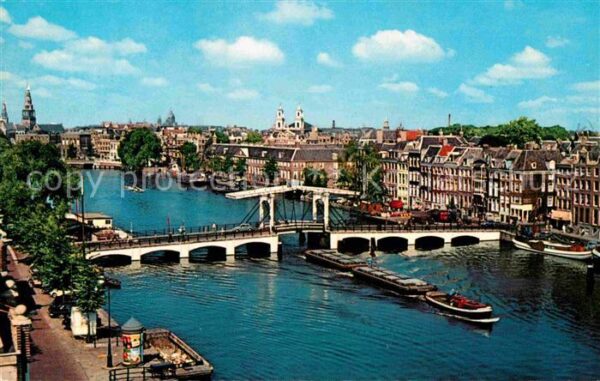 Amsterdam Niederlande Magere Brug over de Amstel Magere Brück
