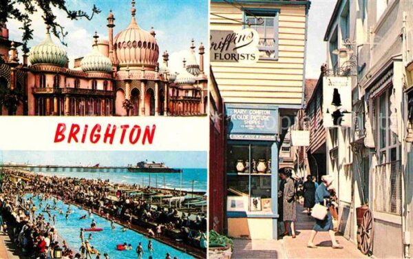 Brighton East Sussex Royal Pavilion The Lanes Paddling Pool