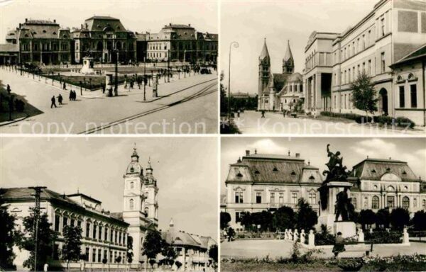 Nyiregyhaza Teilansichten Gebäude Kirche Denkmal