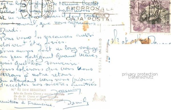 San Sebastian  Pais Vasco ES Isla de Santa Clara y monte Igueldo vis – Bild 2