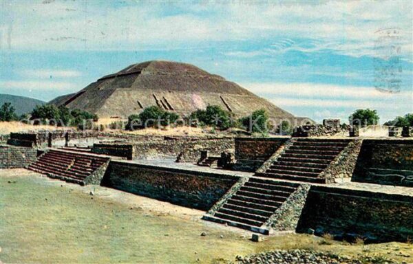 Teotihuacan Piramide del Sol Prähistorische Ruinens