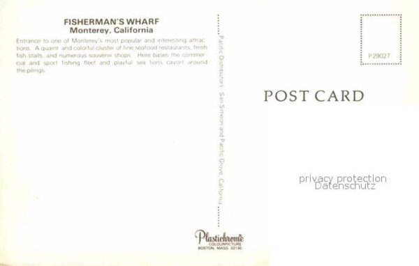 Monterey California Fishermans Wharf – Bild 2