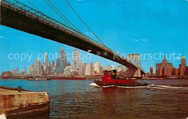 New York City Brooklyn Bridge East River