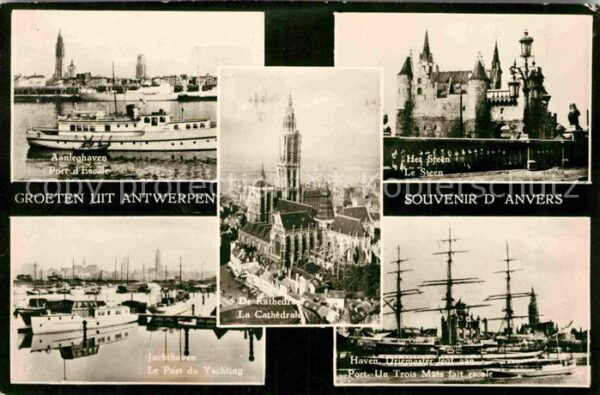 Anvers Antwerpen Aanleghaven Het Steen Jachthaven Haven
