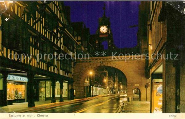 Chester Cheshire Eastgate at night