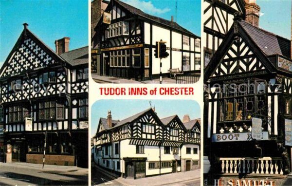 Chester Cheshire Tudor Inns Fachwerkhäuser