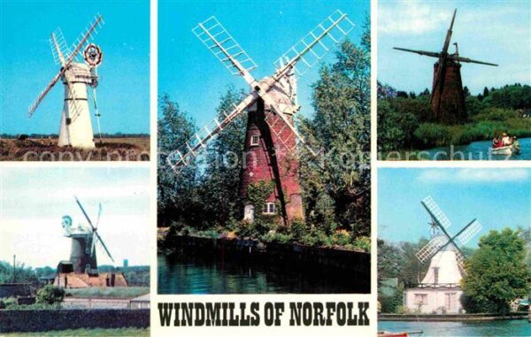 Norfolk Norwich Windmills Windmühlen