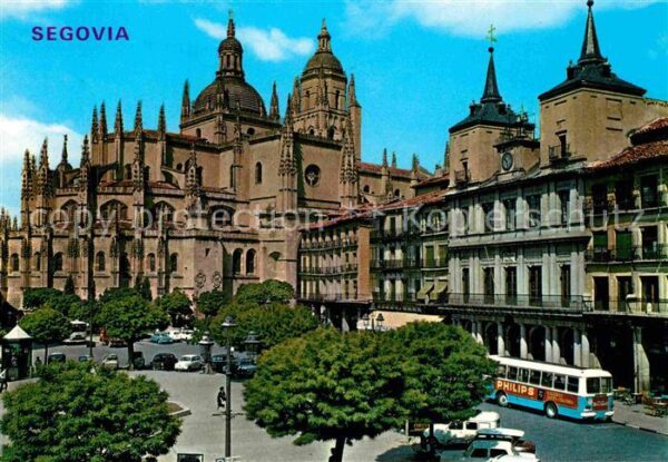 Segovia Plaza del General Franco y Catedral