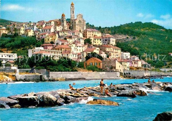 Cervo Panorama visto dal mare Riviera dei Fio