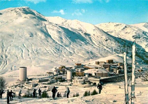 Sestriere Panorama Wintersportplatz Alpen
