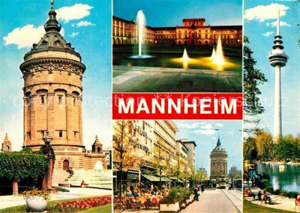 Mannheim Wasserturm Kurfürstliches Schloss Wasse