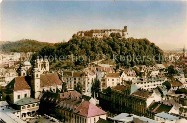Ljubljana Stadtbild mit Burg